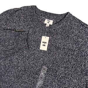 Mode of One‎ Men's Blue Asphalt Marled Crewneck Sweater XL Cotton Blend NWT